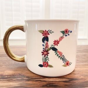 Opalhouse 16 oz Monogram Mug — Letter K